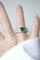 Bague 56 Bague vintage - Bague émeraude rectangulaire en or jaune et diamants 58 Facettes