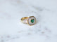 Bague Bague cœur en or jaune 18k, émeraude, diamants et nacre 58 Facettes