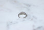 Bague 50 Bague bandeau Art Déco en platine et diamants 58 Facettes