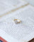 Bague 55 Bague marguerite ancienne en or rose 18kt et platine et diamants 58 Facettes