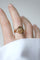 Bague 55 Bague ancienne chinoise pivotante en or jaune 21kt et émail 58 Facettes