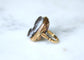 Bague 60.5 Chevalière ancienne - Bague en or jaune 18 kt avec camée sardonyx 58 Facettes