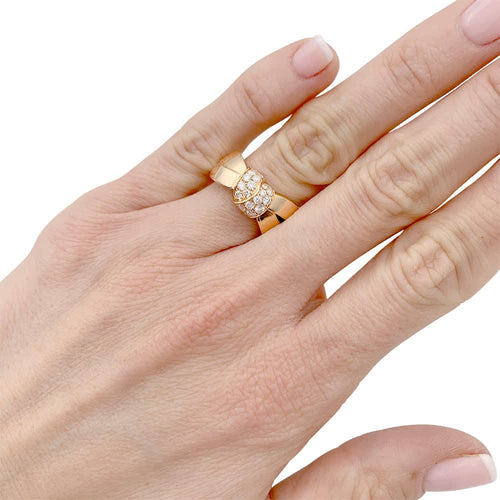 Bague 49 Chaumet Liens Séduction - Bague en or rose et diamants 58 Facettes 32253