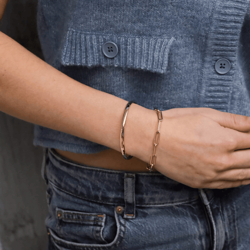Bracelet Bracelet vintage « Closed Forever » en or jaune 14 carats 58 Facettes 2501020