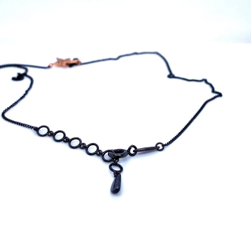 Collier Collier - Pendentif étoile en or noir 14k et diamants 58 Facettes
