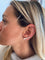 Boucles d'oreilles Boucle d’oreille - Pendante en or rose 14K, perles et diamants 58 Facettes