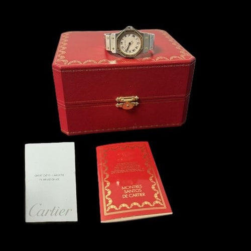 Montre Cartier Montre Santos Ronde Octagon 58 Facettes MT45175