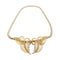 Collier Collier feuillages en or jaune et diamants 58 Facettes 35132