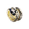 Bague 56 Bague serpent vintage en or jaune, émail et diamants 58 Facettes 35134