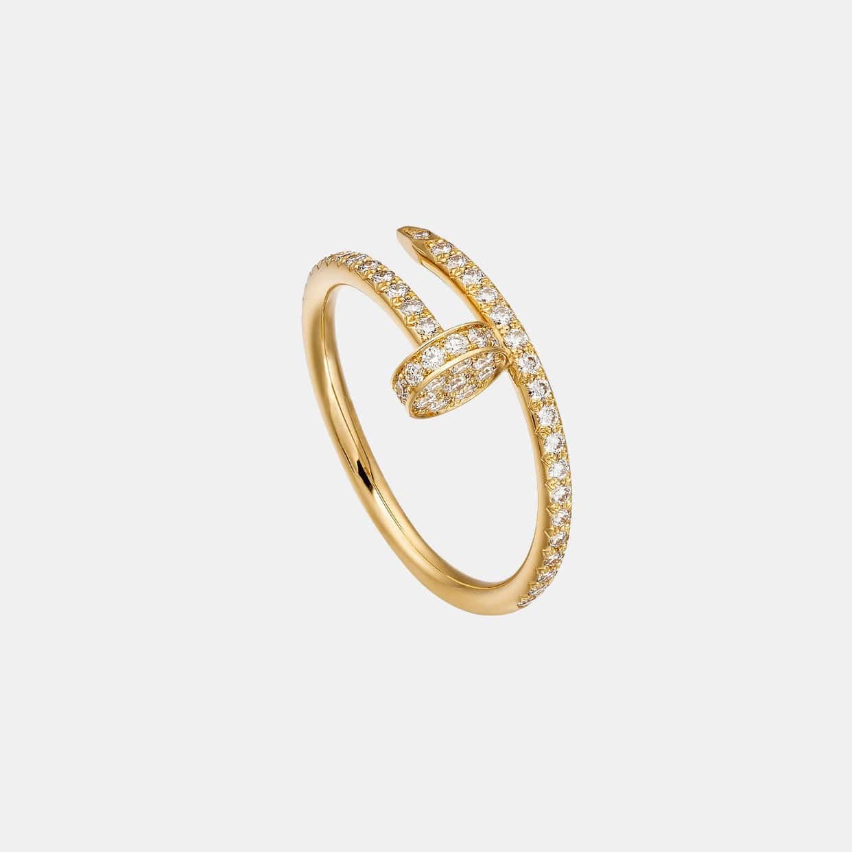 Bague Juste un Clou Or Jaune 53 Diamants