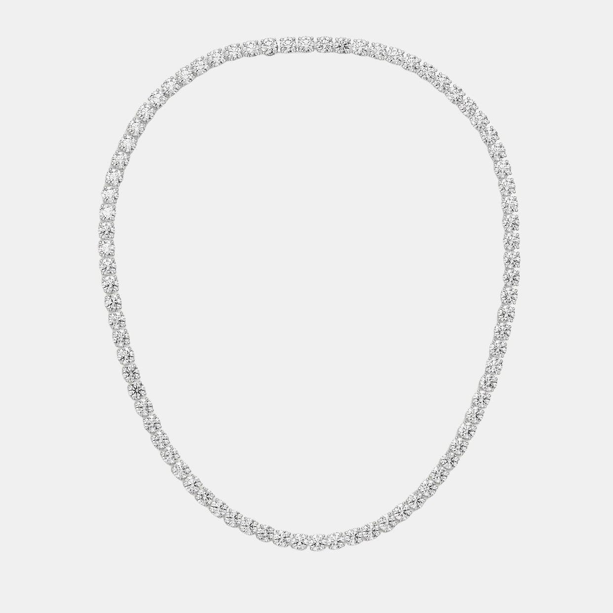 Collier Essential Lines Platine Diamant