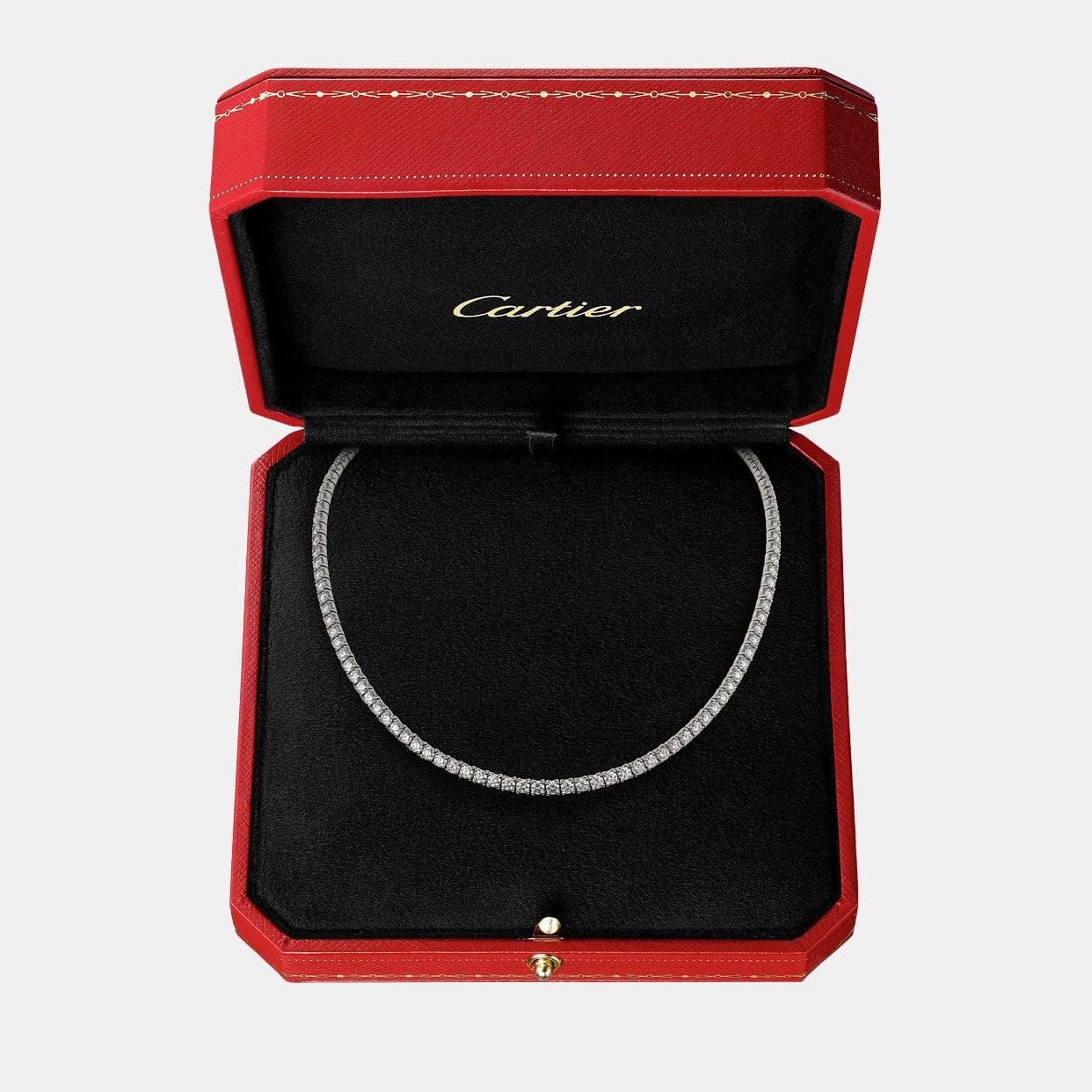 Collier Essential Lines Or blanc Diamant