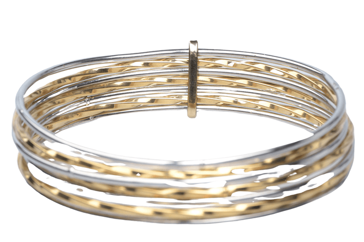 Bracelet Bracelet semainier en or blanc et jaune 58 Facettes brsemainier-105