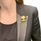 Boucles d'oreilles Van Cleef & Arpels Lion ébouriffé - Clip en or jaune, émeraudes et diamants 58 Facettes 33983