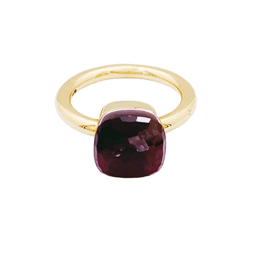 Bague 53 Pomellato Nudo Classic - Bague en or rose et blanc avec grenat 58 Facettes 35317