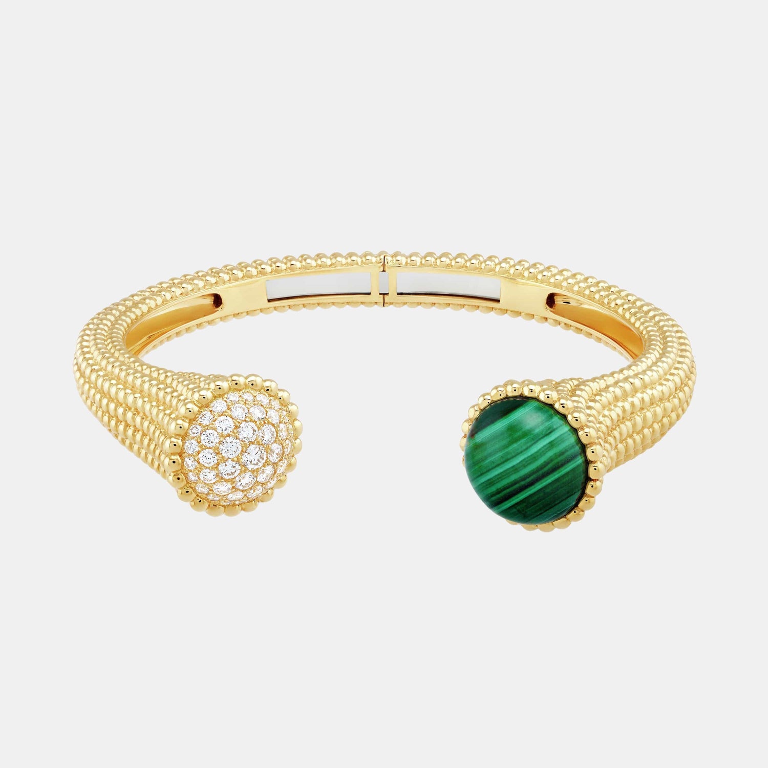 Bracelet Perlée Or jaune Diamant 0.74ct
