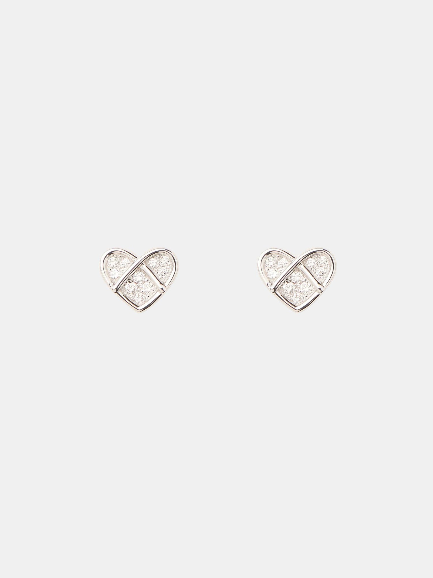Boucles d'oreilles L'Attrape-Coeur Or blanc Diamant 0.2ct