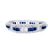 Bracelet Bracelet Art déco en platine, saphirs calibrés et diamants 58 Facettes 32336