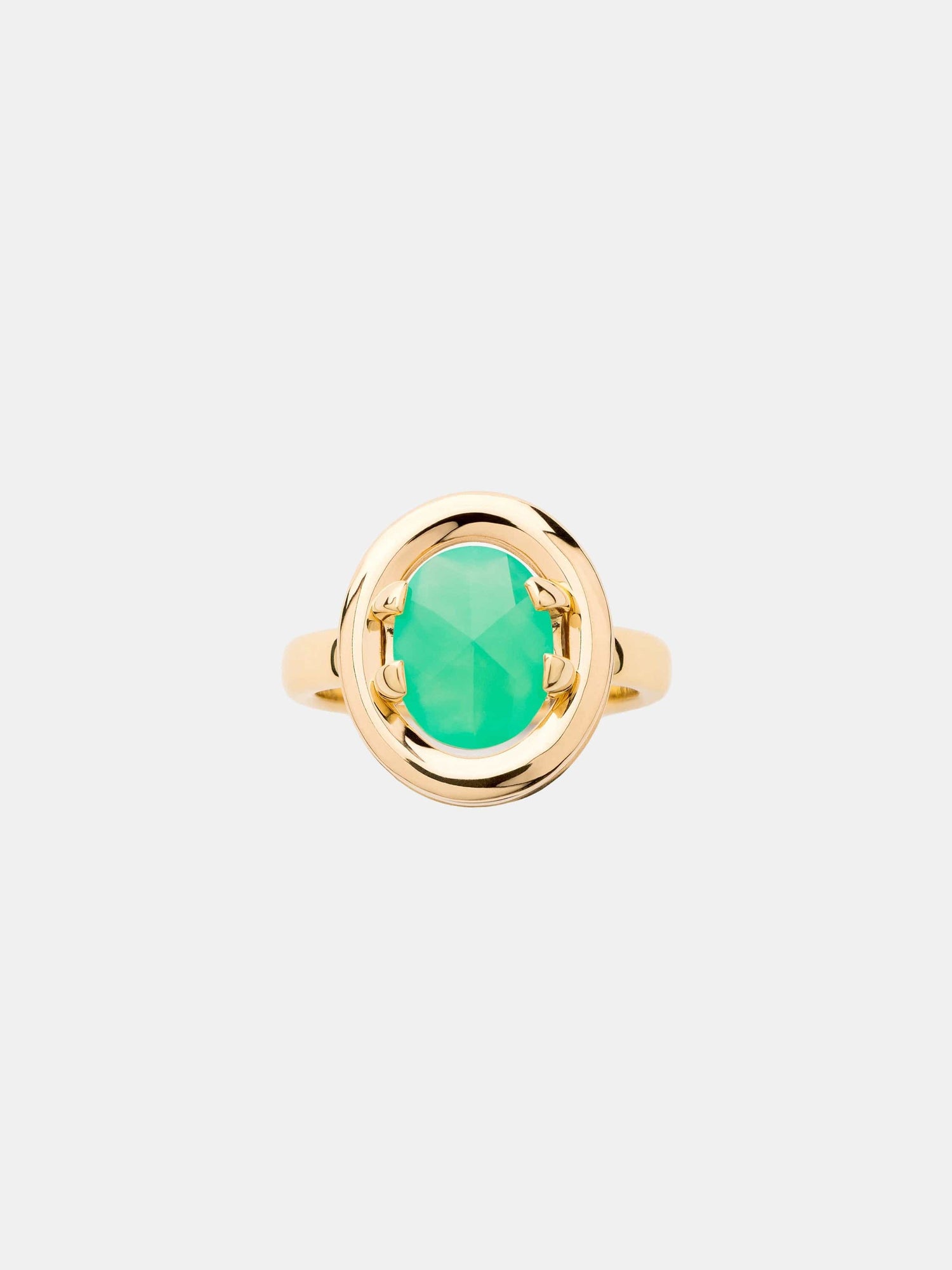 Bague Ma Préférence Or jaune chrysoprase 2ct