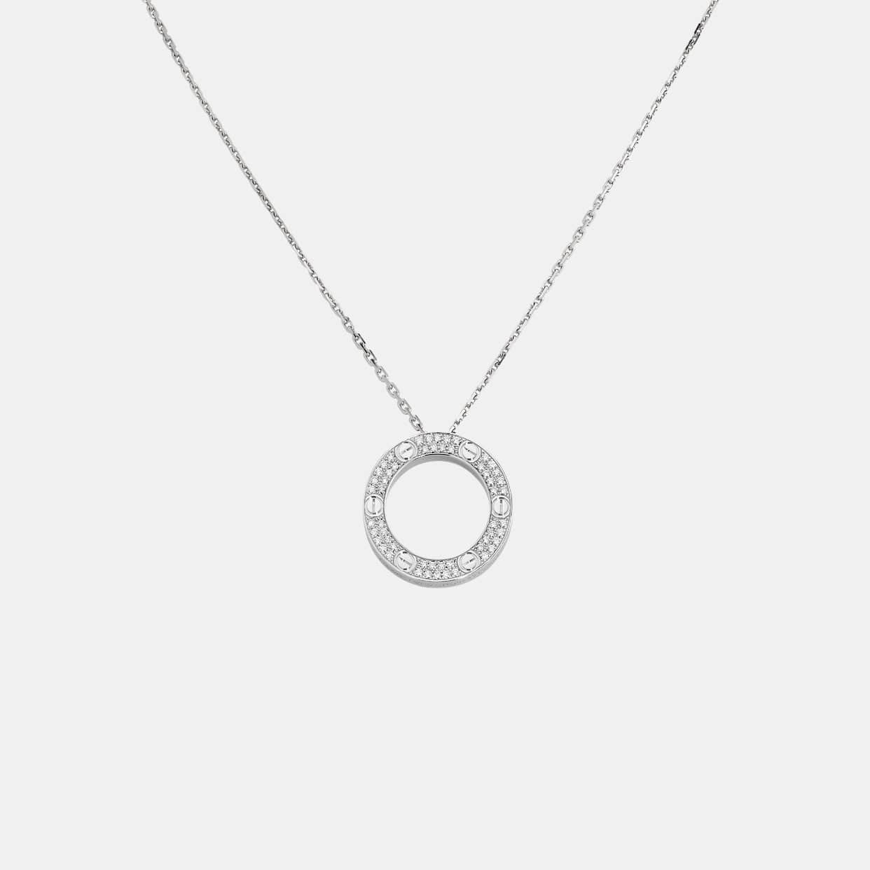 LOVE Collier, diamond-paved