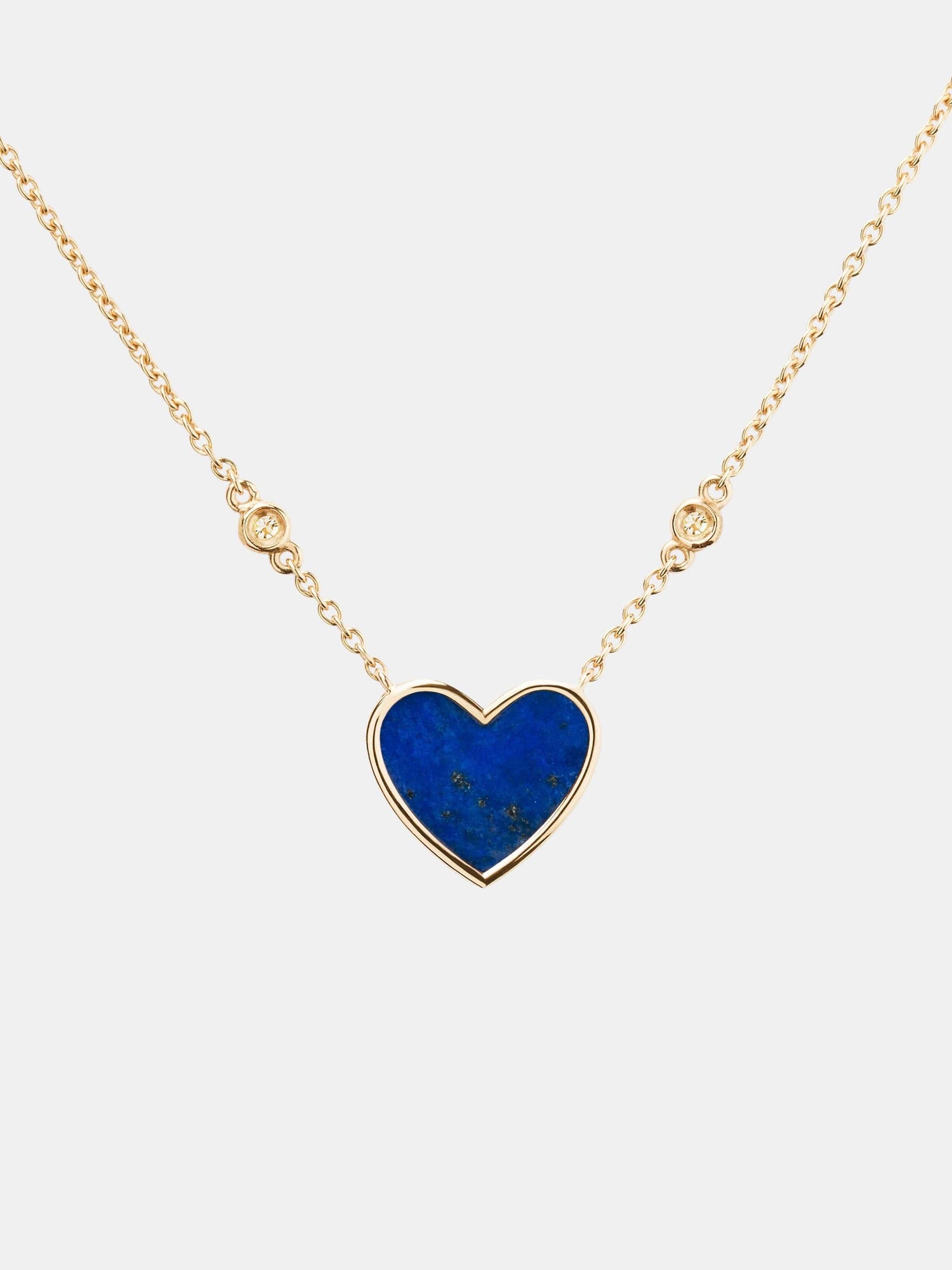 Collier L'Attrape-Coeur Or jaune Lapis lazuli
