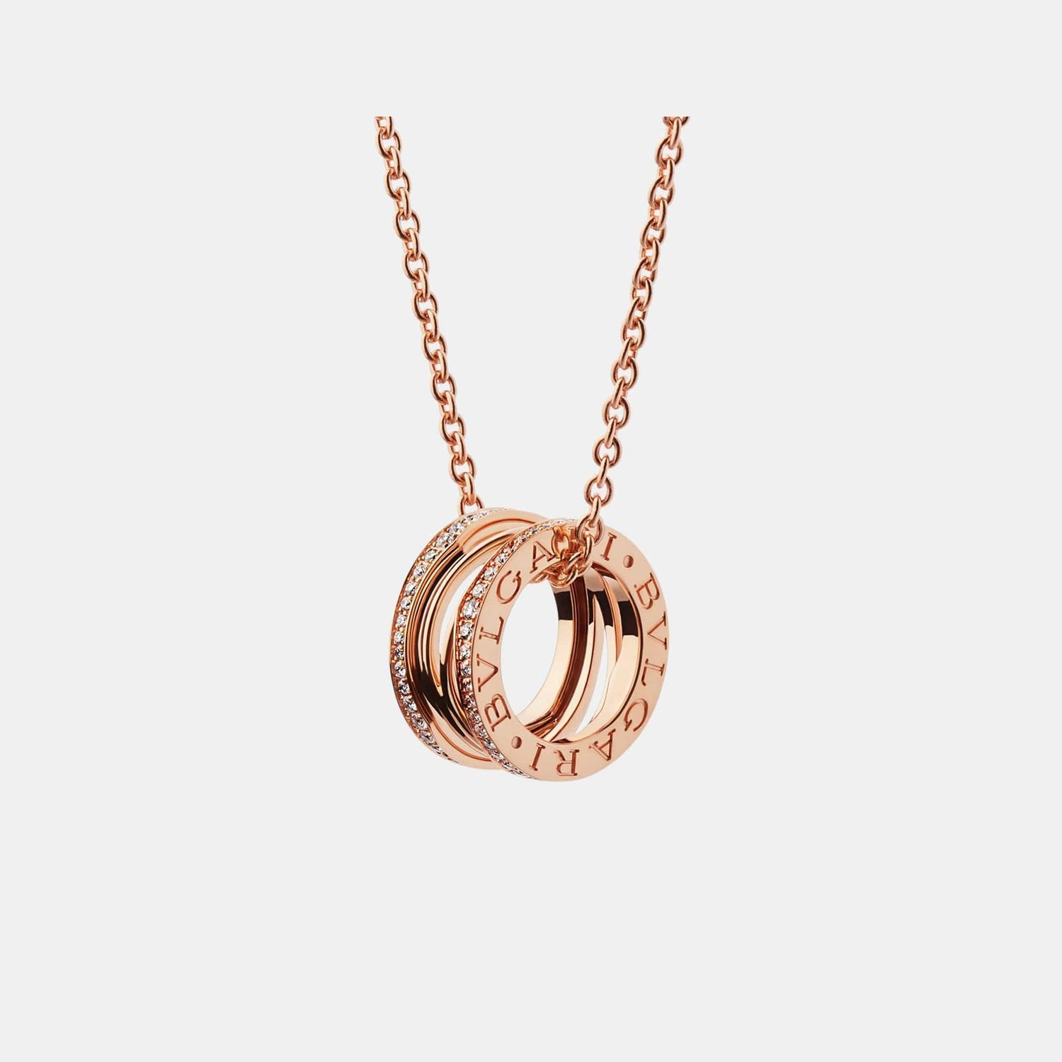 Collier B.Zero1 Or rose Diamant 0.33ct