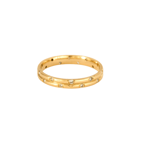 Bague 54 Bague or jaune diamants 58 Facettes