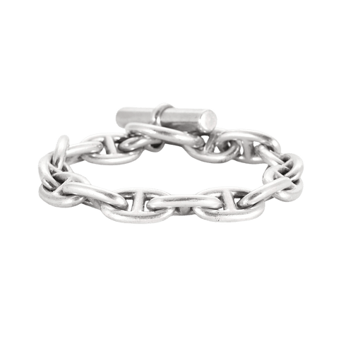 Bracelet HERMES - Chaîne d'ancre moyen modèle - Bracelet en argent 58 Facettes DDV4273-3