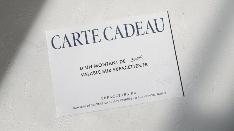 Gift Cards Carte cadeau bijoux 58 Facettes 58 Facettes