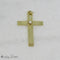 Pendentif Croix - Pendentif en or jaune 14 carats avec diamant brillant 58 Facettes 1966