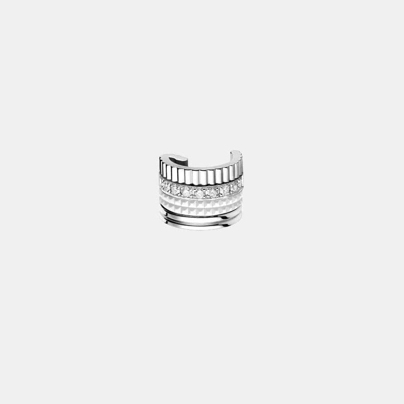 Boucles d'oreilles Quatre Or blanc Diamant 0.13ct