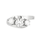 Bague 54 Bague or gris trois diamants 58 Facettes GU19