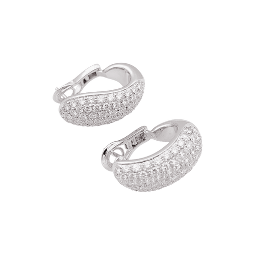 Boucles d'oreilles Chaumet Hommage à Venise - Boucles d’oreilles en or blanc et diamants 58 Facettes 34403