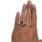 Bague 52 Bague en or blanc 18K à tourmaline rose et diamants 58 Facettes 22300