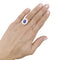 Bague 50 Bague pompadour en platine avec saphir et diamants 58 Facettes 34995