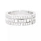 Bague 48 Cartier Tank Française - Bague en or blanc sertie de diamants 58 Facettes 33676