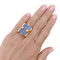 Bague 50 Bague « Tank » en or rose 750 ornée d’un jade lavande 58 Facettes 34753
