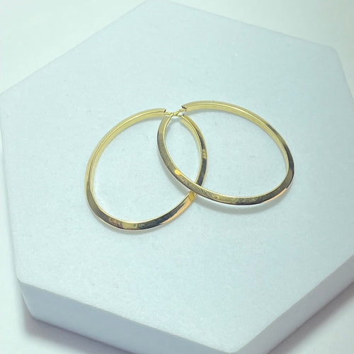 Boucles d'oreilles Boucles d’oreilles créoles en or jaune 18 carats 1,49 g 58 Facettes 250028