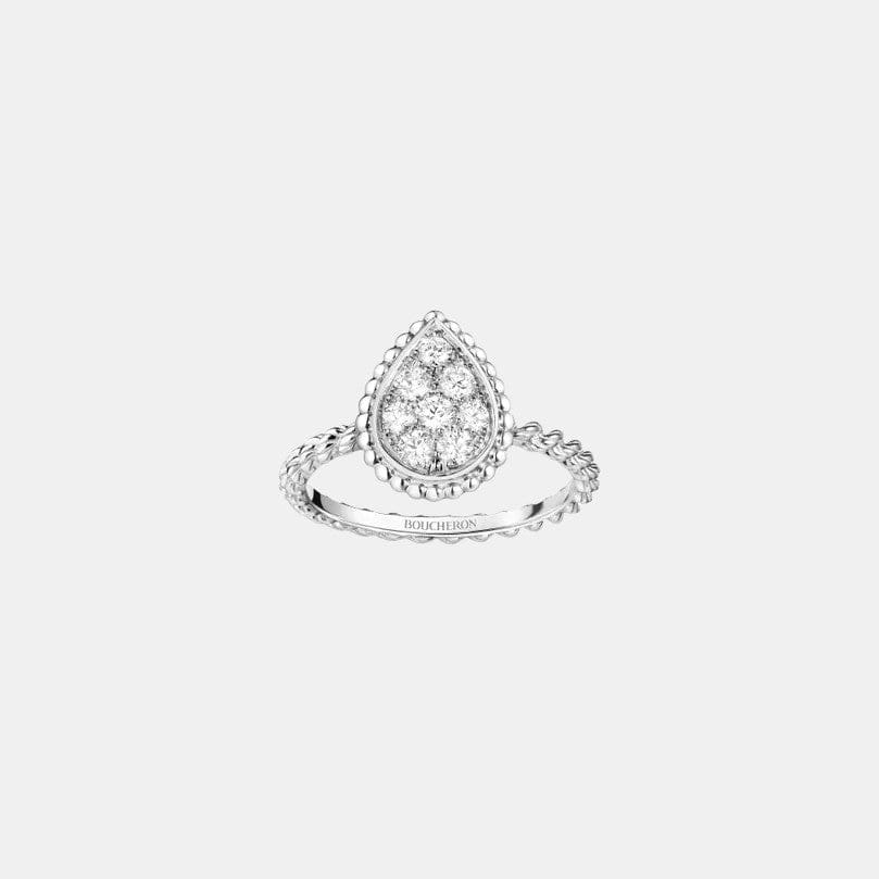 Bague Serpent Bohème S Motif Or blanc Diamant 0.32ct