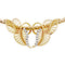 Collier Collier feuillages en or jaune et diamants 58 Facettes 35132