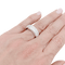 Bague 53 Bague jonc pavée en or blanc 750 et diamants princesse 58 Facettes 33993