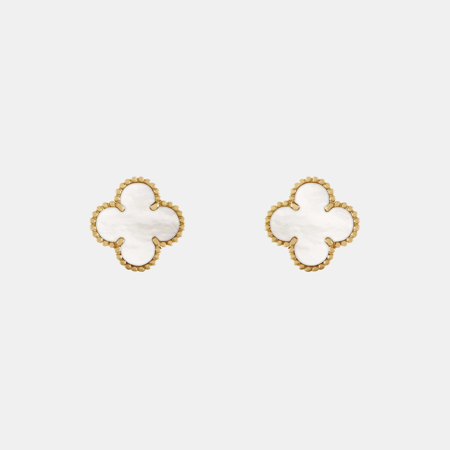 Boucles d'oreilles Vintage Alhambra Or jaune Perle 