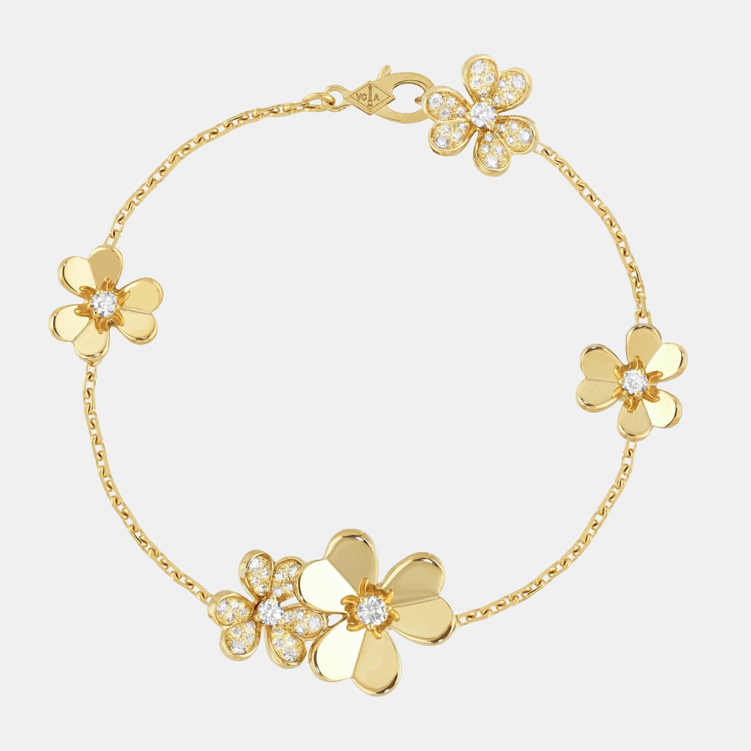 Bracelet Frivole Or jaune Diamant 0.62ct