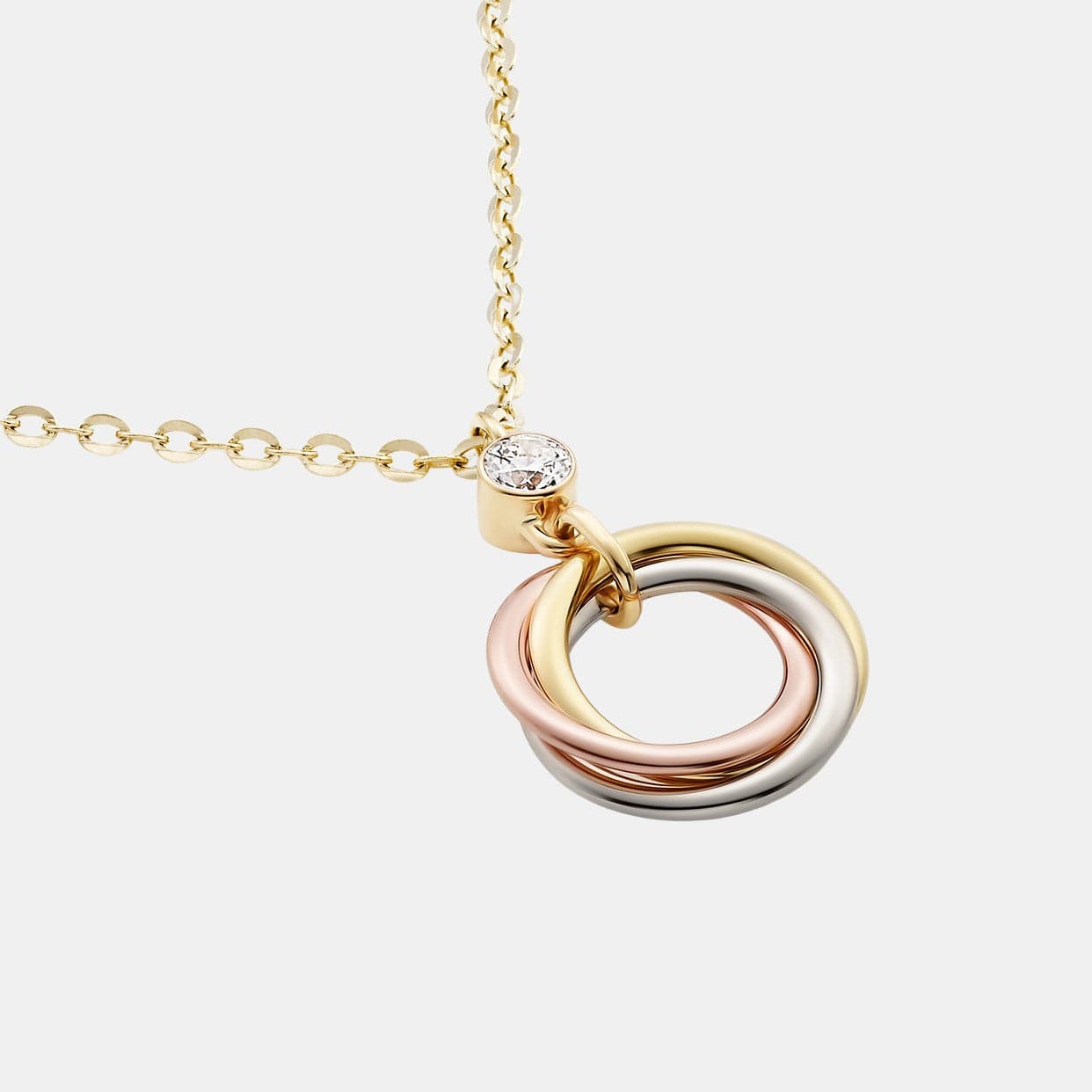 Collier Trinity Or Diamant