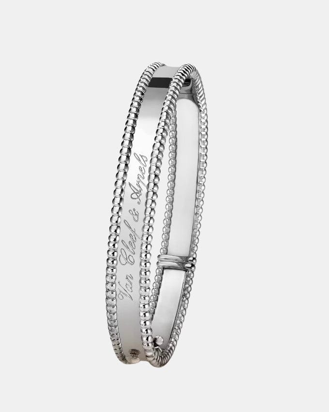 Bracelet Perlée Or blanc  