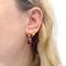 Boucles d'oreilles Cartier Délices de Goa - Boucles d’oreilles en or rose, diamants, améthystes et corail 58 Facettes 34813