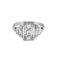 Bague 48 Bague Art Décor,  or blanc et platine, diamants 58 Facettes MTB1182