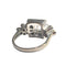 Bague 51 Bague de style Art Déco en or 18 kt avec diamants et aigue-marine 58 Facettes Q56B