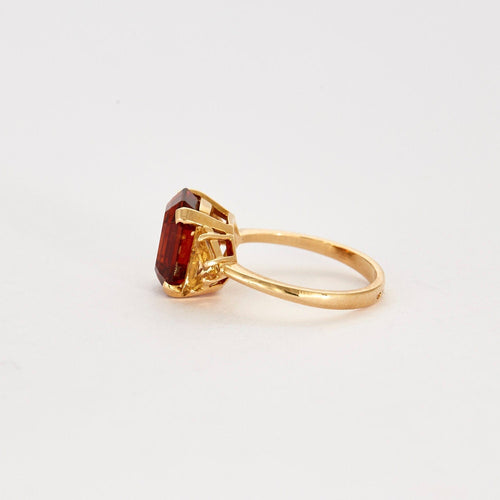 bague 54 Bague en or jaune sertie de citrines 58 Facettes AB58