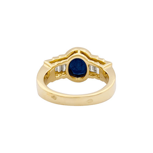 Bague 51 Bague Mellerio en or jaune saphir et diamants. 58 Facettes 34366